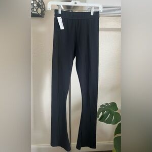 EB Denim Split Hem Black Leggings